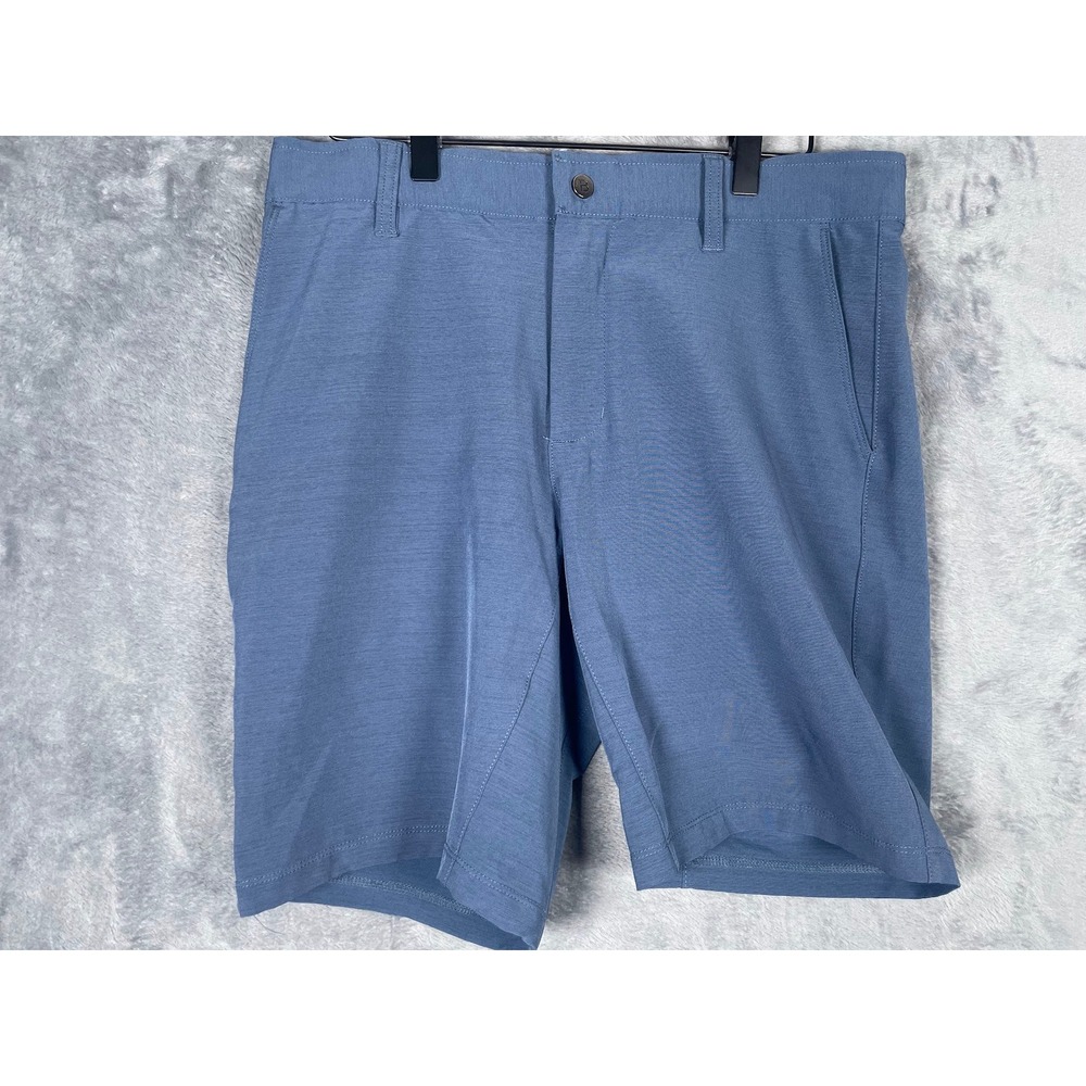 BYLT Basics Kinetic Short Mens Medium Slate Blue Performance Stretch 9in